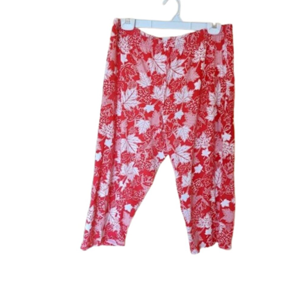 Maple Leaf / Canadian Pride Lounge Pants or Cropped PJ Pants Size Large